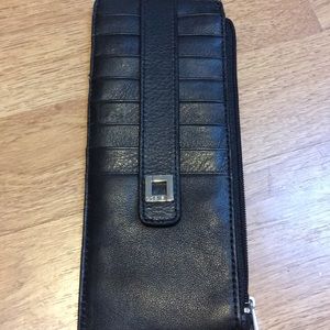 Lodis Black Leather credit card wallet slim, nice